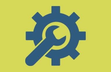 icon of a wrench and gear